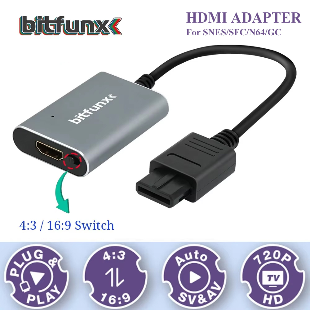Gaming Console In Tv - Bitfunx – adaptateur vidéo 720P Svideo/AV