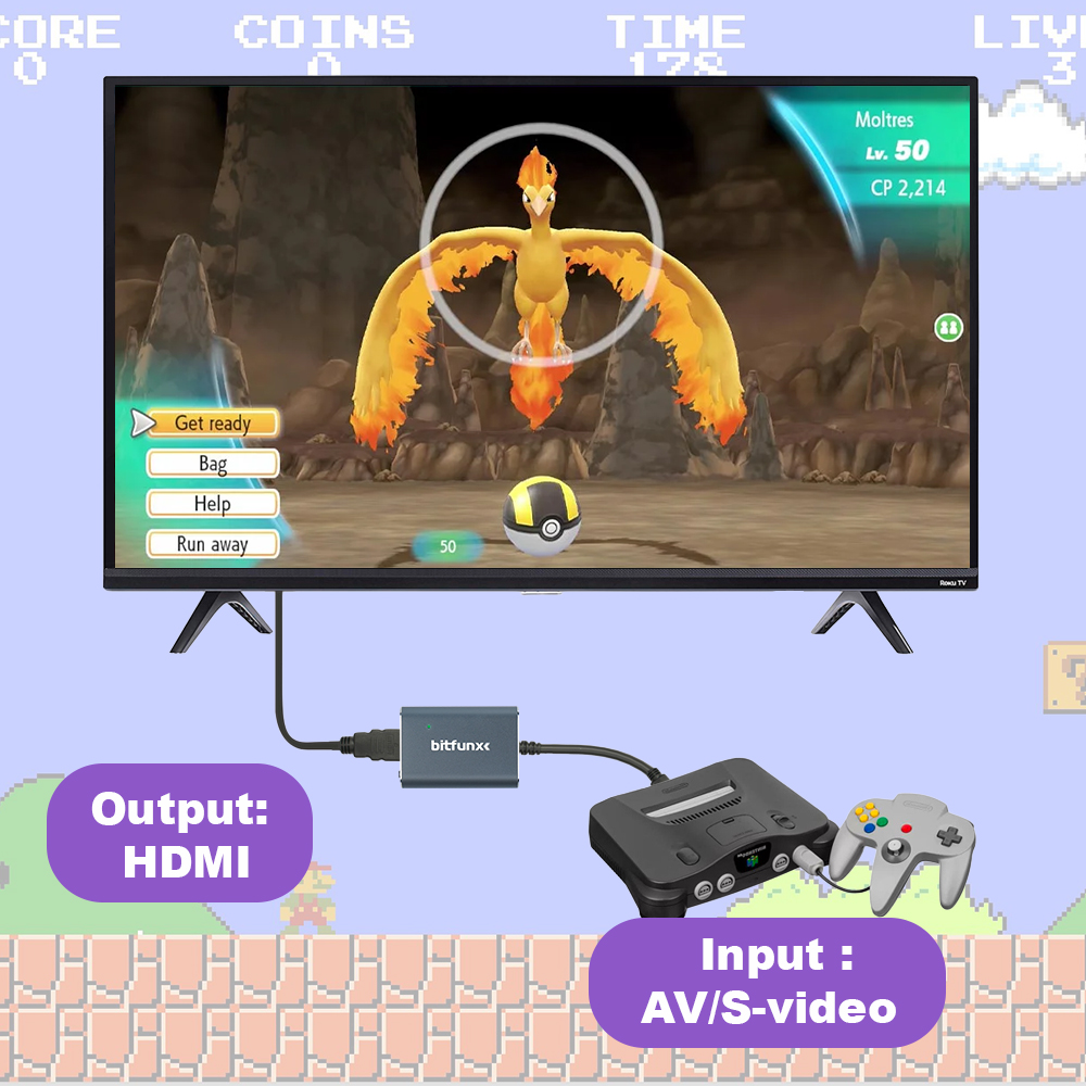Bitfunx – adaptateur vidéo 720 - Gaming Console In Tv avis et prix